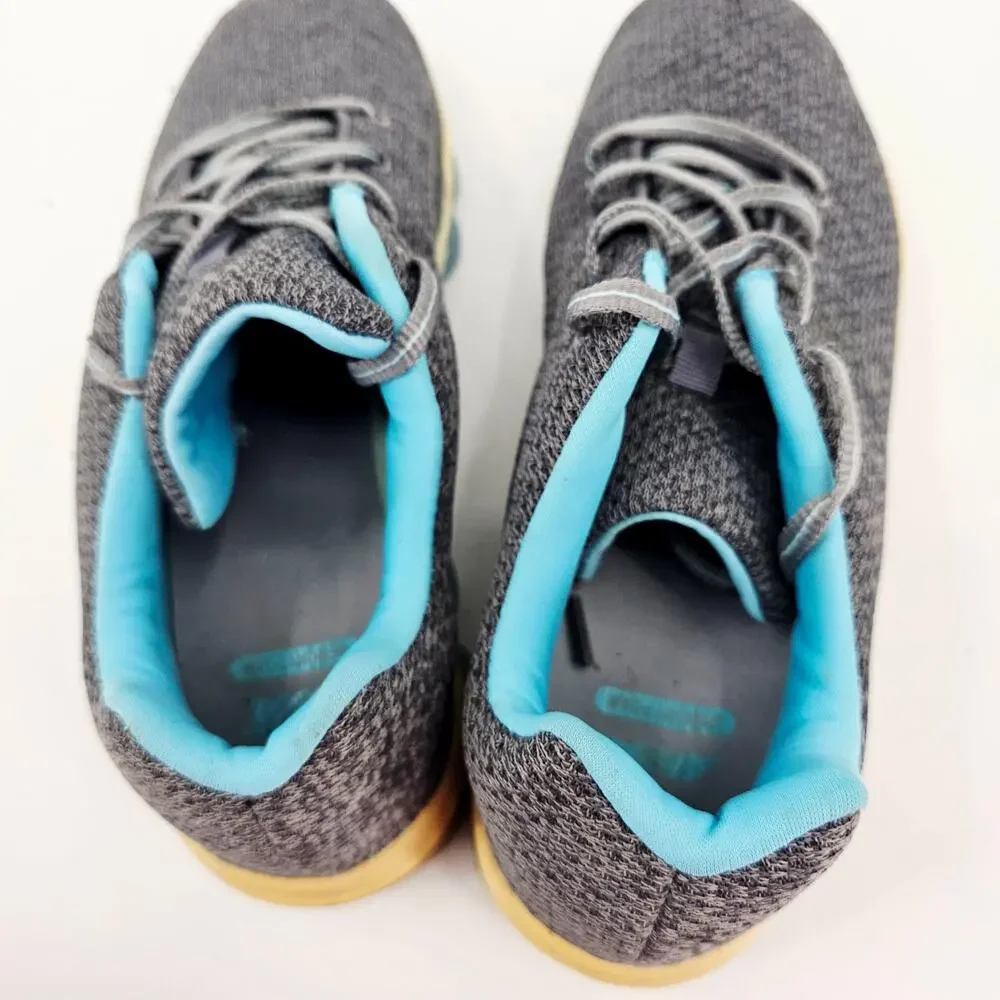 Avia Shoes Womens 9.5 Moonwalker Athletic Low Top Sneakers Gray Fabric Lace Up
